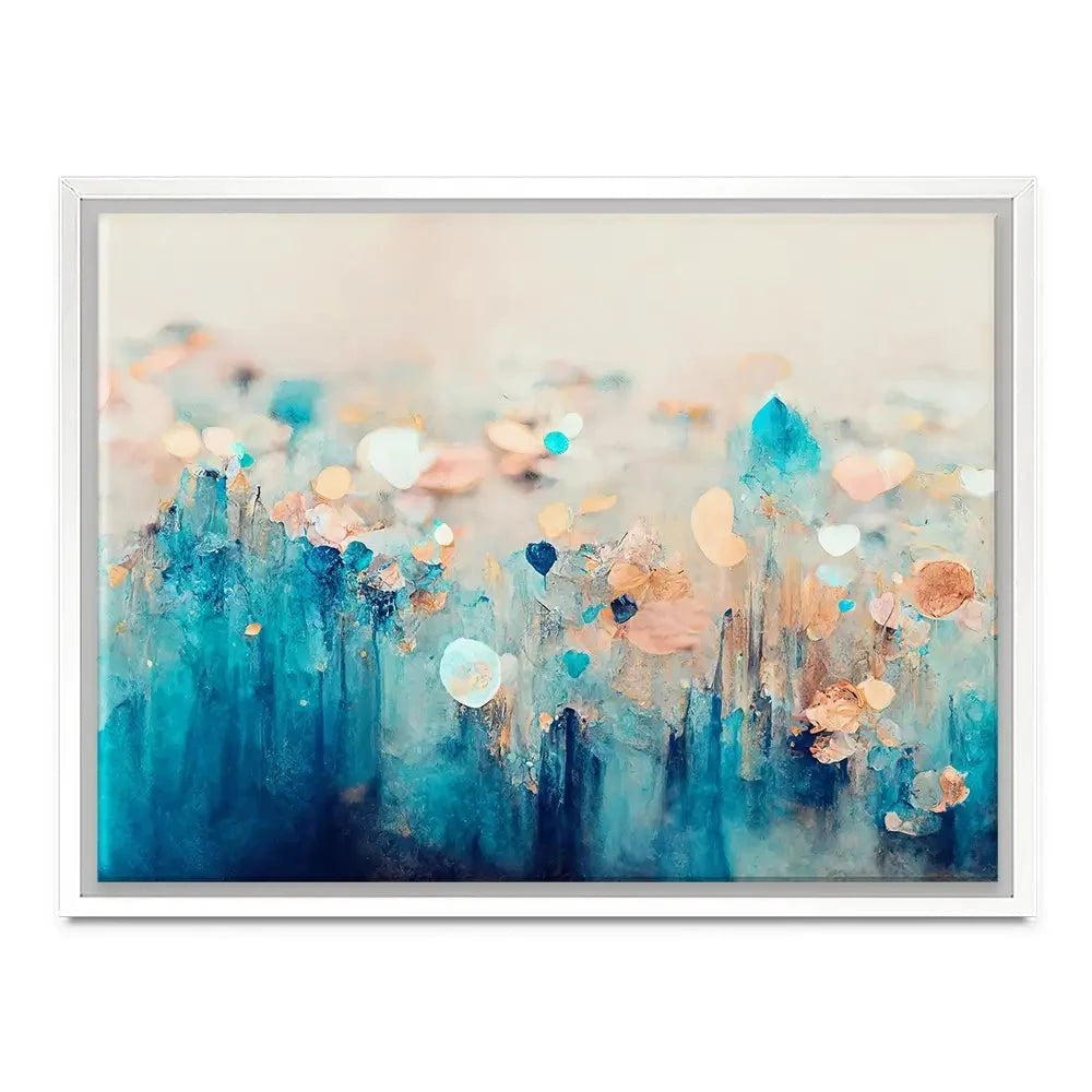 Gradient Blue Canvas Print Gradient Blue Canvas Print wall art product Treechild