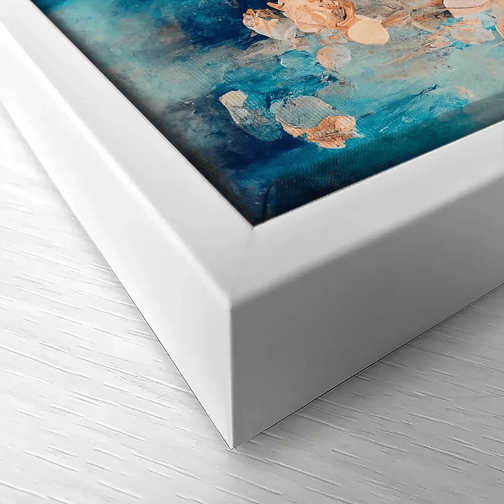 Gradient Blue Canvas Print Gradient Blue Canvas Print wall art product Treechild