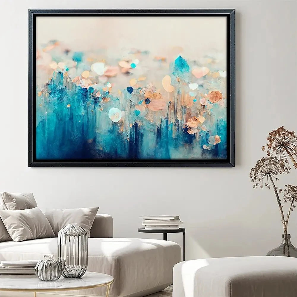 Gradient Blue Canvas Print Gradient Blue Canvas Print wall art product Treechild