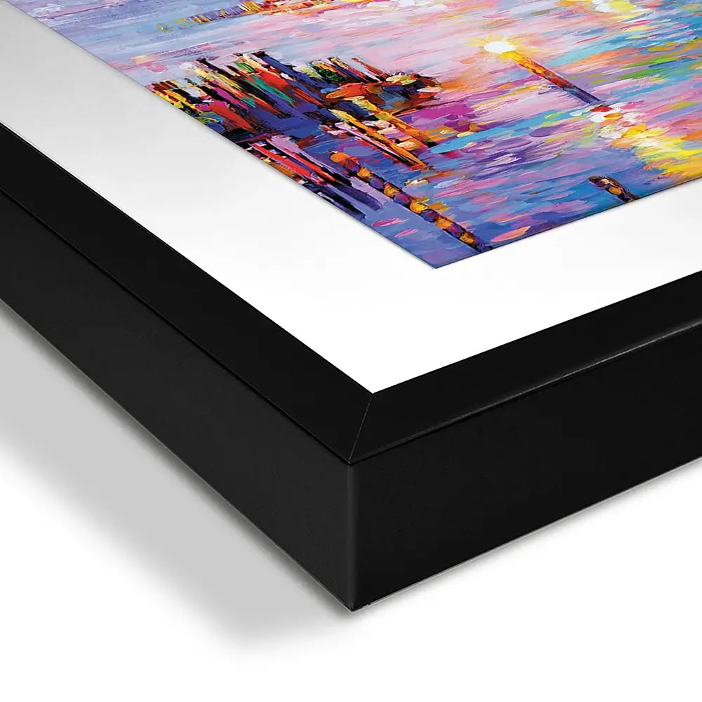 Grand Canal Italy Square Framed Art Print Grand Canal Italy Square Framed Art Print wall art product Leon Devenice