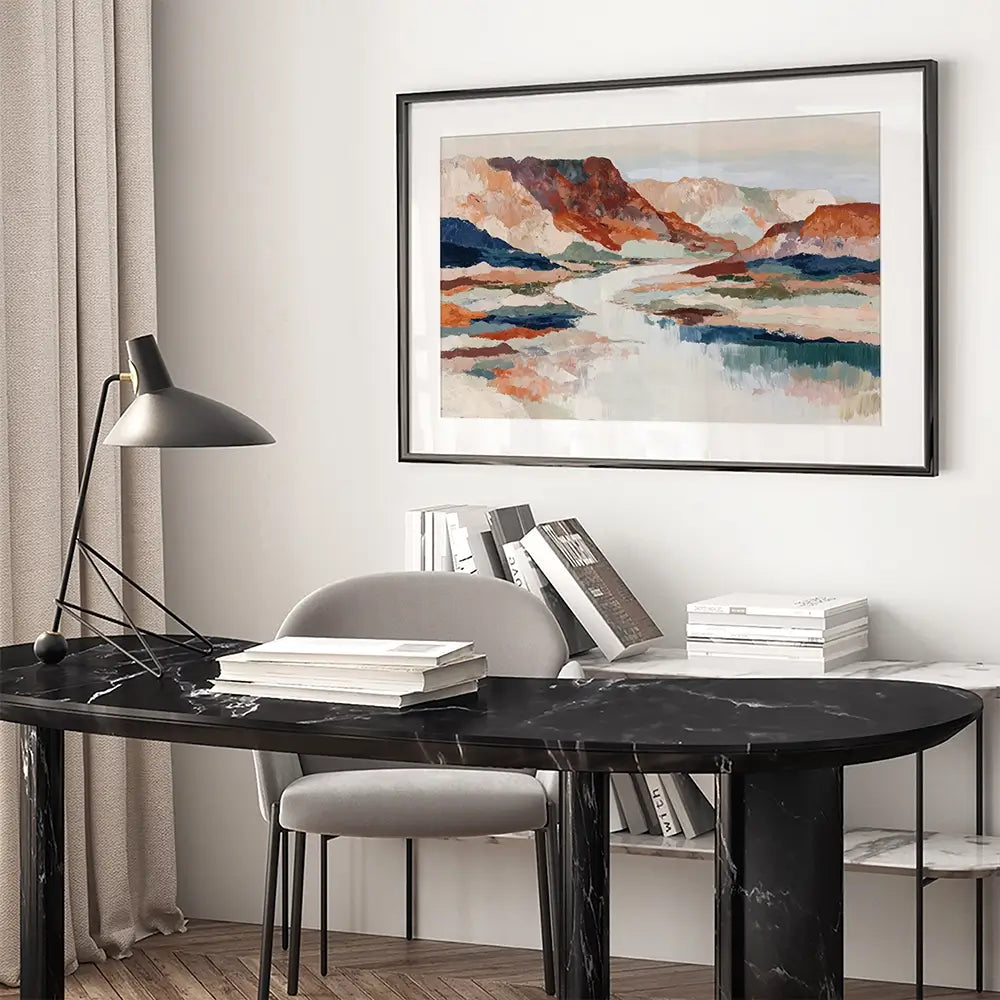 Grand Canyon Overlook Framed Art Print Grand Canyon Overlook Framed Art Print wall art product Chromatic Storm Studio