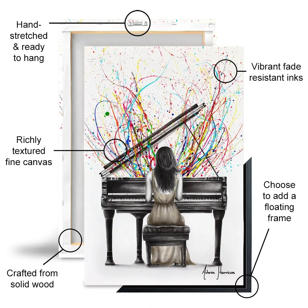 Grand Piano Solo Canvas Print Grand Piano Solo Canvas Print wall art product Ashvin Harrison