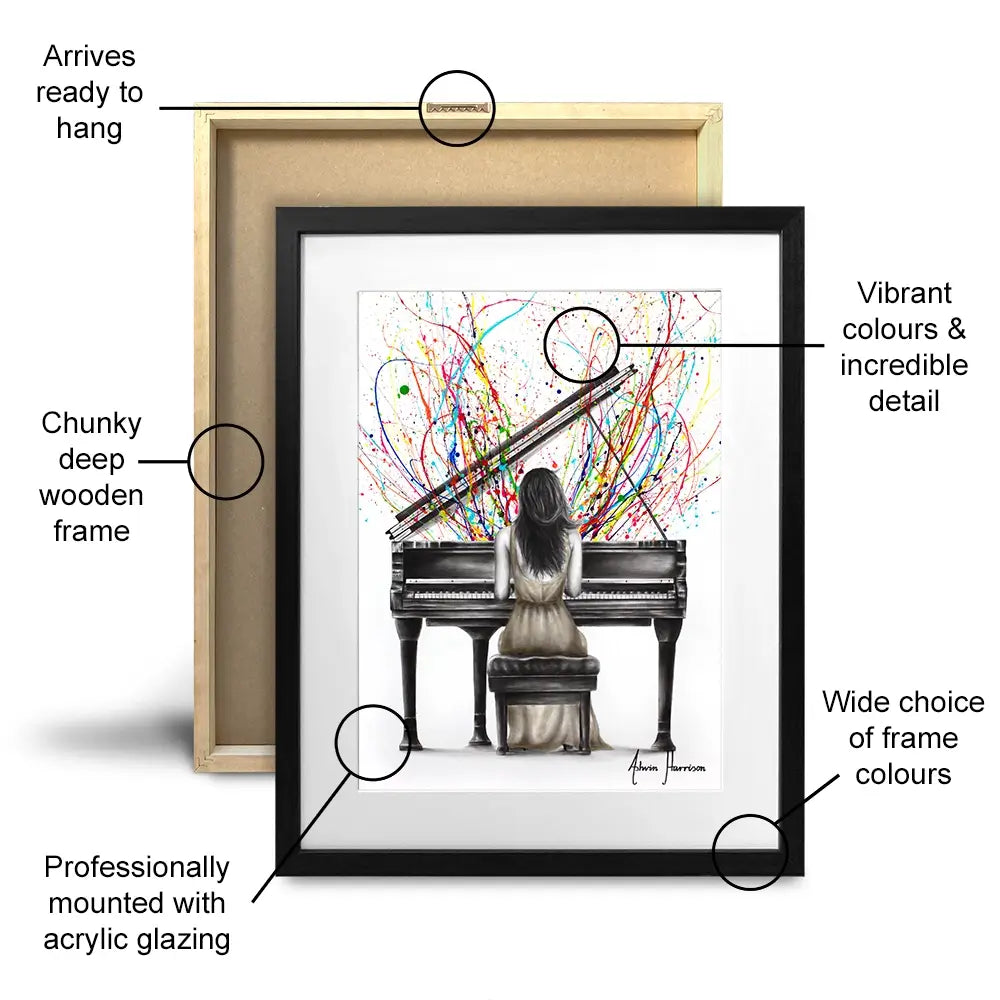 Grand Piano Solo Framed Art Print Grand Piano Solo Framed Art Print wall art product Ashvin Harrison