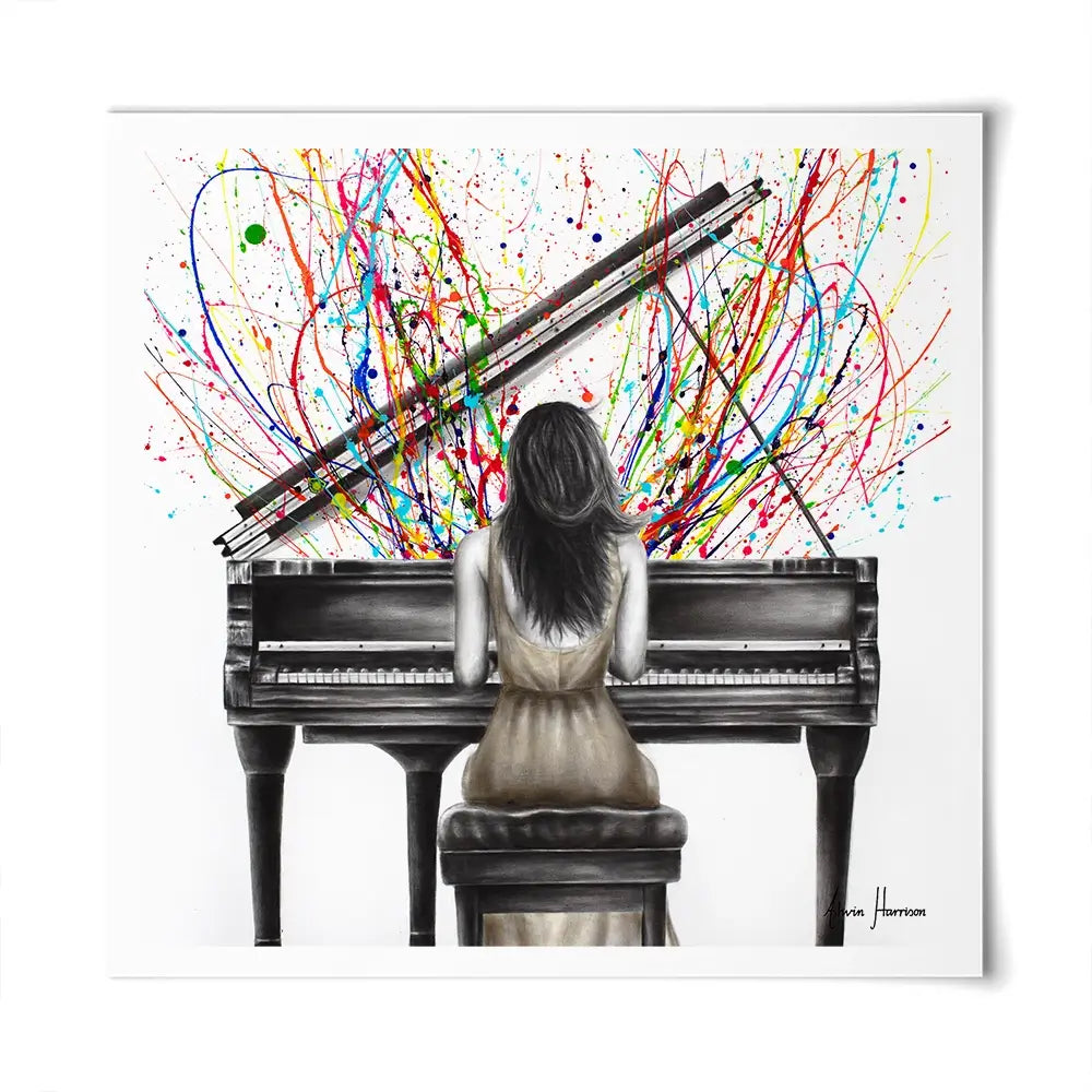 Grand Piano Solo Square Art Print Grand Piano Solo Square Art Print wall art product Ashvin Harrison