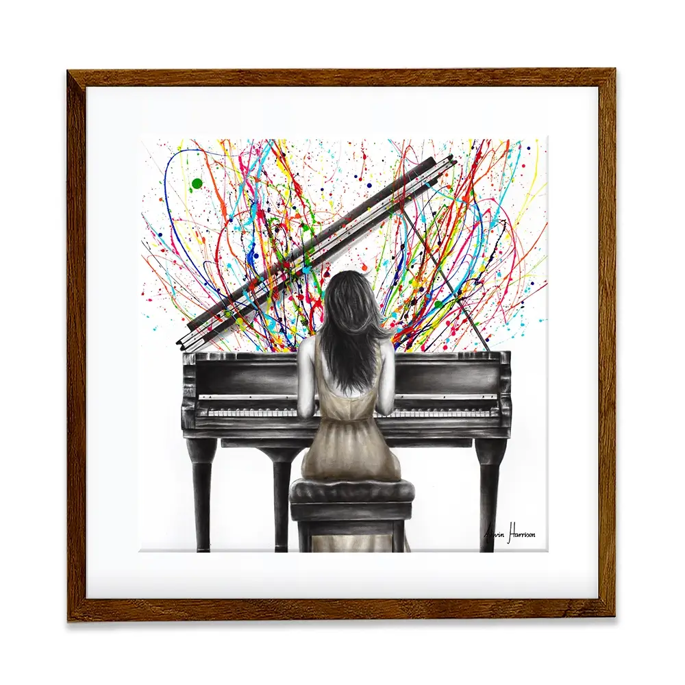 Grand Piano Solo Square Framed Art Print Grand Piano Solo Square Framed Art Print wall art product Ashvin Harrison