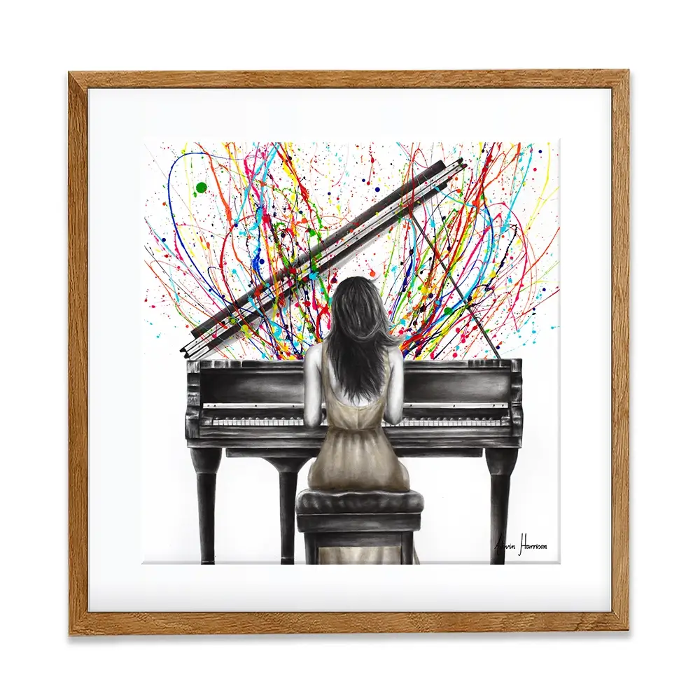 Grand Piano Solo Square Framed Art Print Grand Piano Solo Square Framed Art Print wall art product Ashvin Harrison