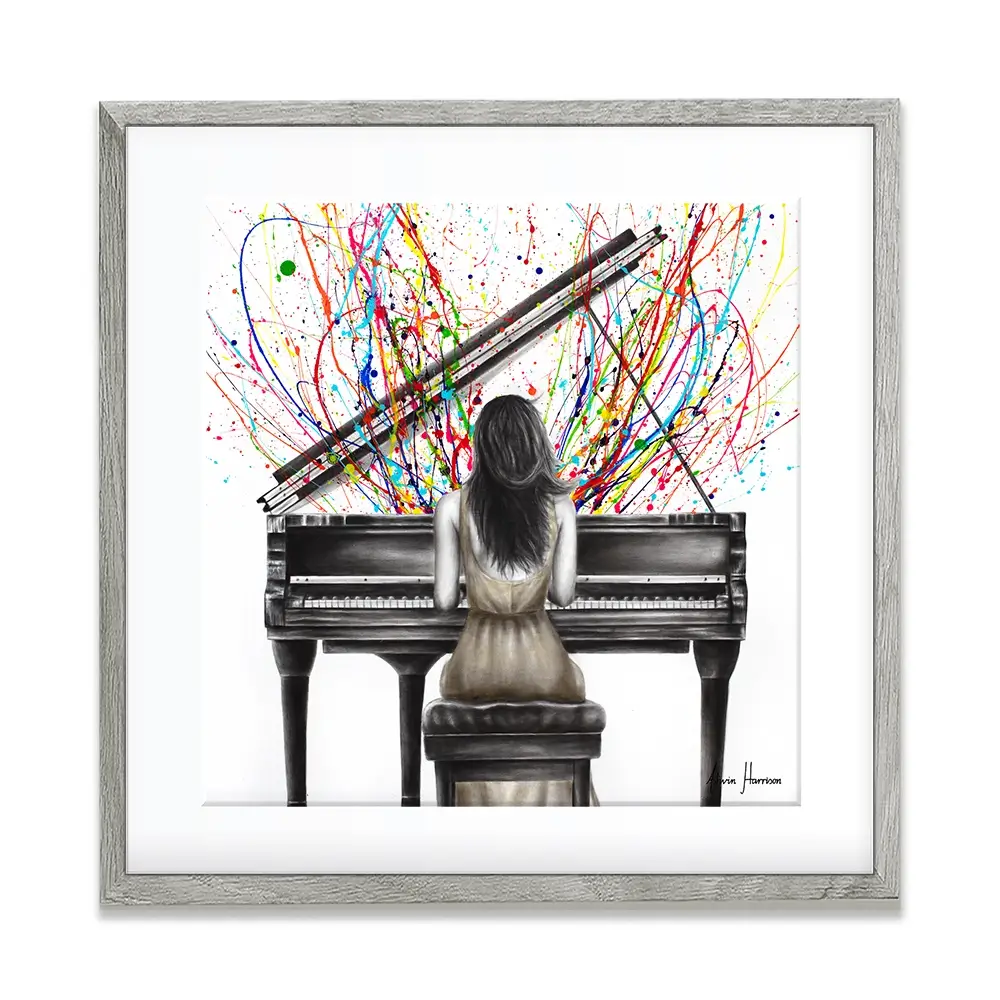 Grand Piano Solo Square Framed Art Print Grand Piano Solo Square Framed Art Print wall art product Ashvin Harrison