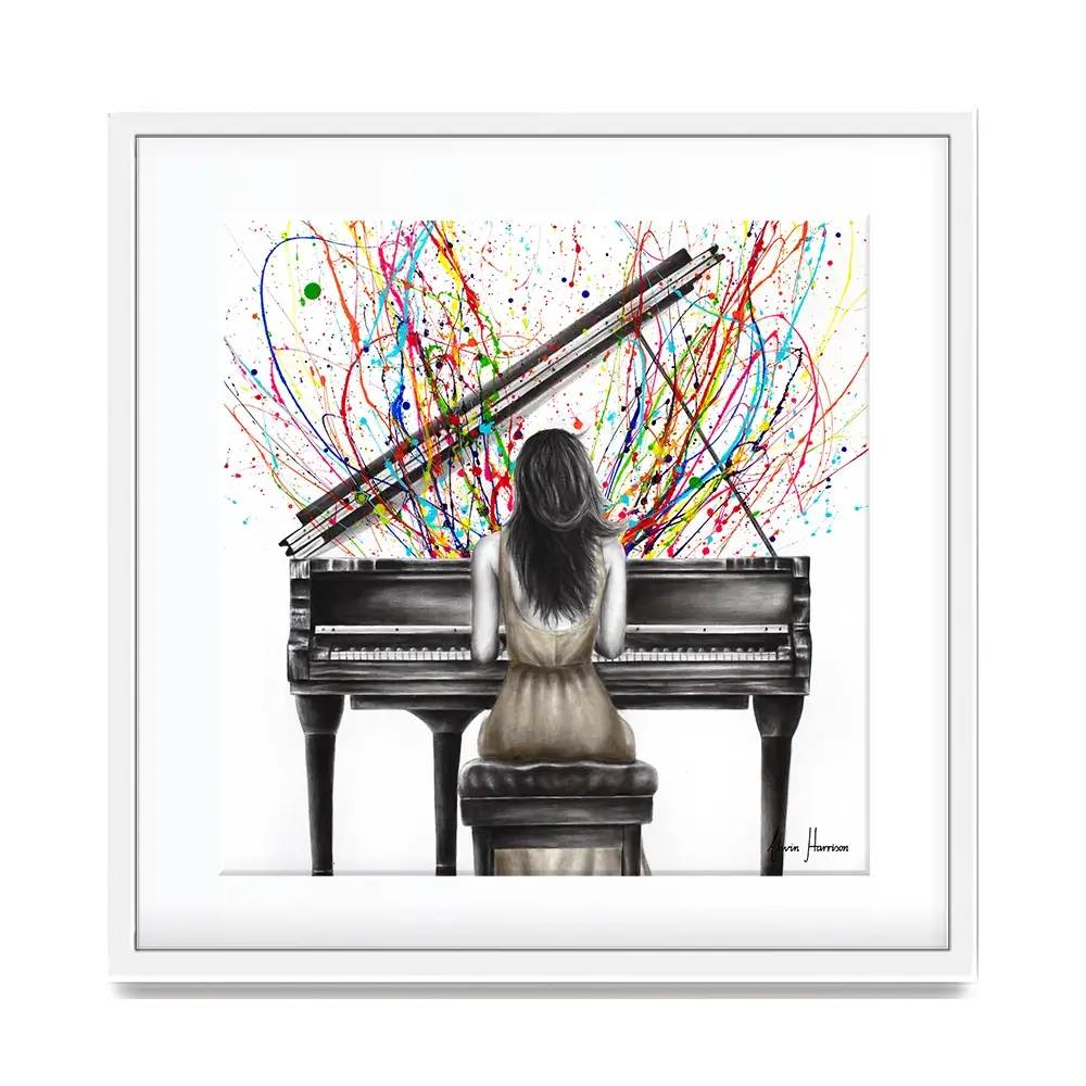 Grand Piano Solo Square Framed Art Print Grand Piano Solo Square Framed Art Print wall art product Ashvin Harrison