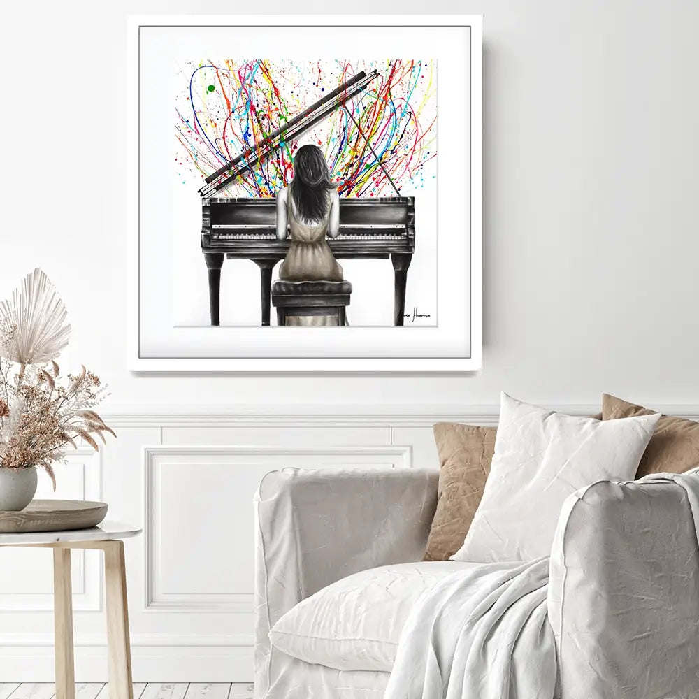 Grand Piano Solo Square Framed Art Print Grand Piano Solo Square Framed Art Print wall art product Ashvin Harrison