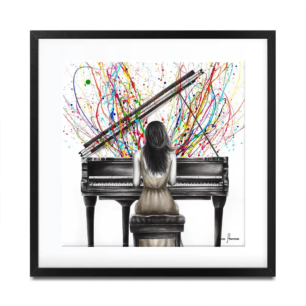 Grand Piano Solo Square Framed Art Print Grand Piano Solo Square Framed Art Print wall art product Ashvin Harrison