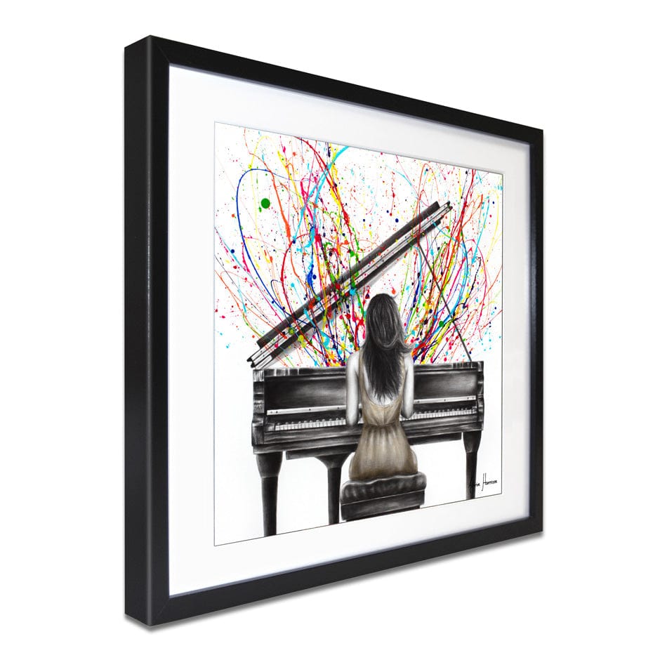 Grand Piano Solo Square Framed Art Print wall art product Ashvin Harrison