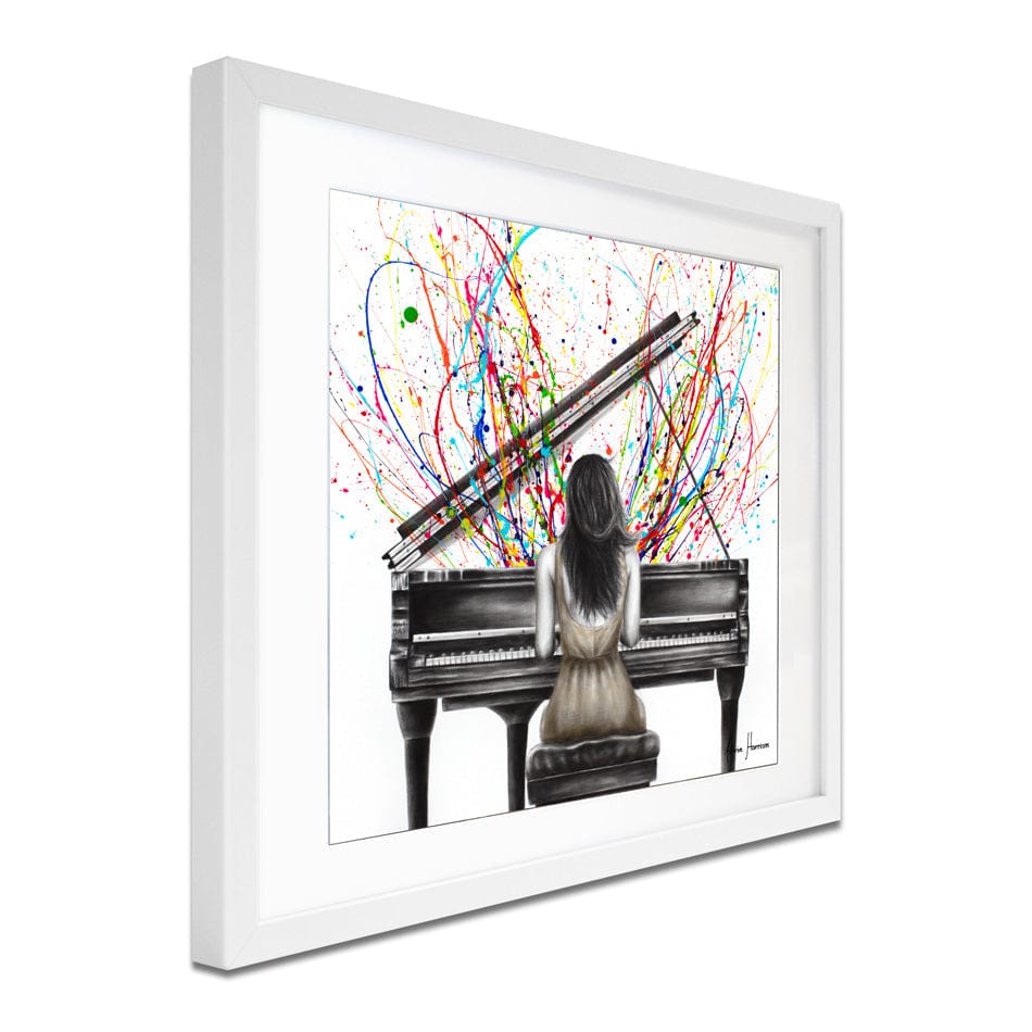 Grand Piano Solo Square Framed Art Print wall art product Ashvin Harrison