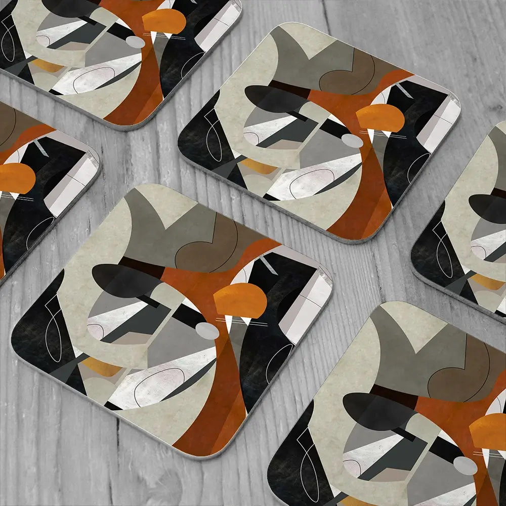 Graphically Dynamic Coaster Set Graphically Dynamic Coaster Set wall art product Art Print Shop