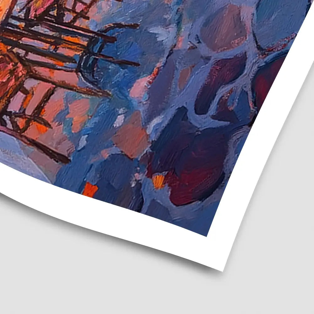 Greek Island Cafe Art Print Greek Island Cafe Art Print wall art product Tanya Ocean