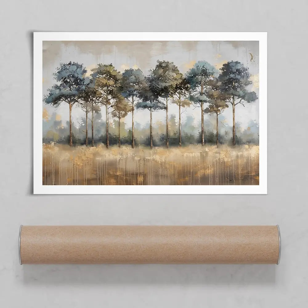 Green And Blue Trees Art Print Green And Blue Trees Art Print wall art product Creative Studio - Independent