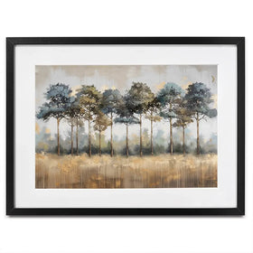 Green And Blue Trees Framed Art Print Green And Blue Trees Framed Art Print wall art product Creative Studio - Independent
