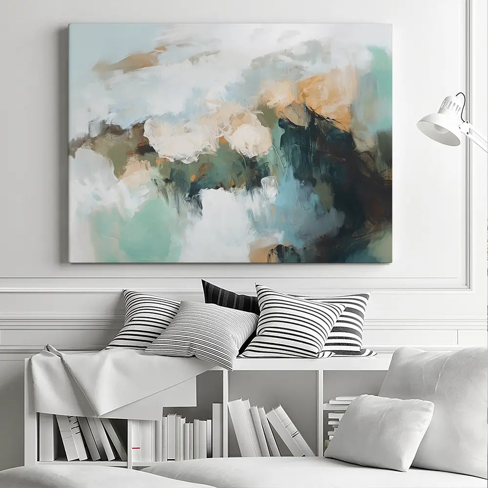 Green Beautiful Abstract Canvas Print Green Beautiful Abstract Canvas Print wall art product Sisi And Seb - Independent