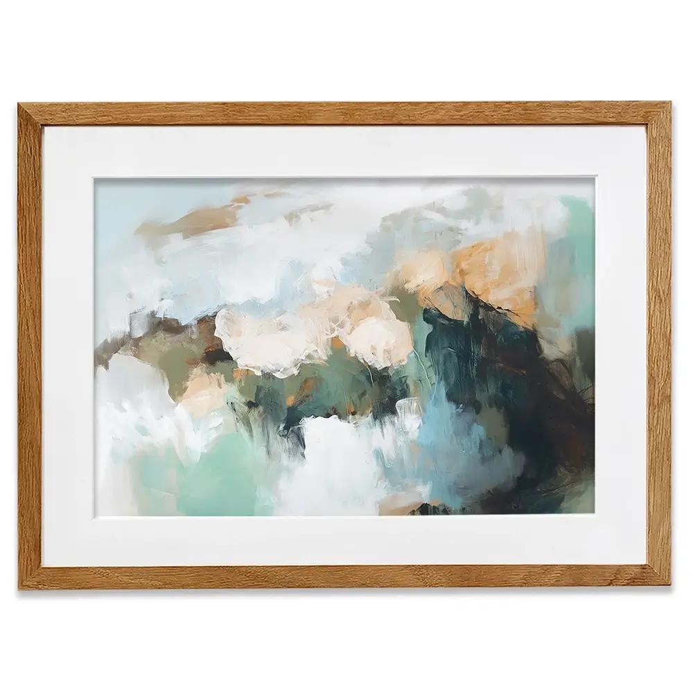 Green Beautiful Abstract Framed Art Print Green Beautiful Abstract Framed Art Print wall art product Sisi And Seb - Independent