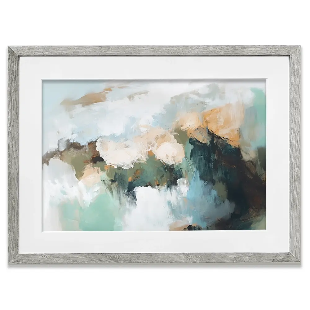 Green Beautiful Abstract Framed Art Print Green Beautiful Abstract Framed Art Print wall art product Sisi And Seb - Independent