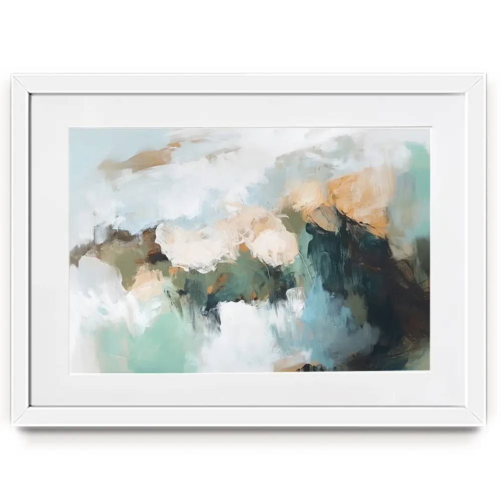 Green Beautiful Abstract Framed Art Print Green Beautiful Abstract Framed Art Print wall art product Sisi And Seb - Independent