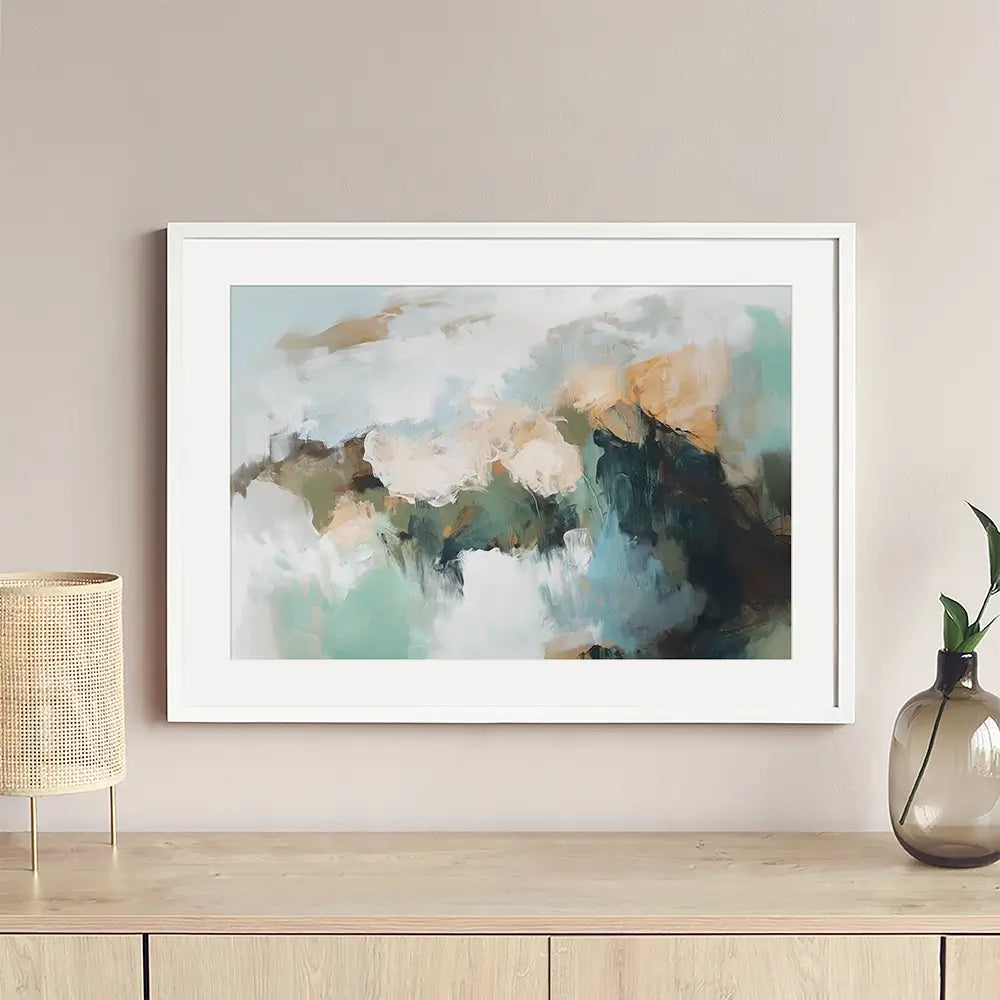 Green Beautiful Abstract Framed Art Print Green Beautiful Abstract Framed Art Print wall art product Sisi And Seb - Independent
