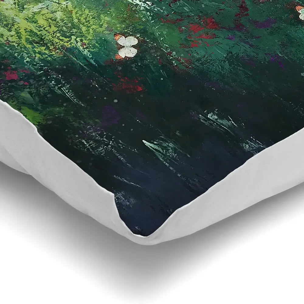 Green Butterflies Cushion Green Butterflies Cushion wall art product Laure Bury