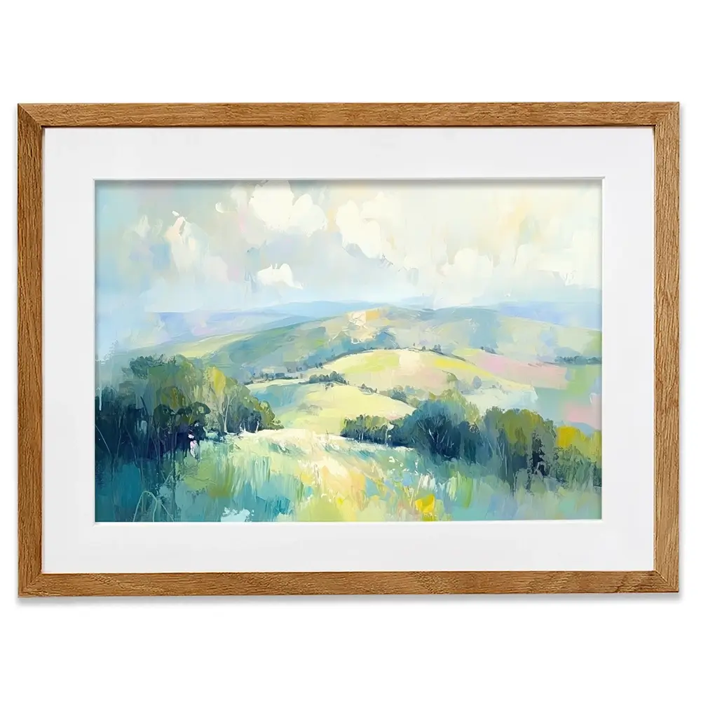 Green Hills Framed Art Print Green Hills Framed Art Print wall art product Tanya Ocean