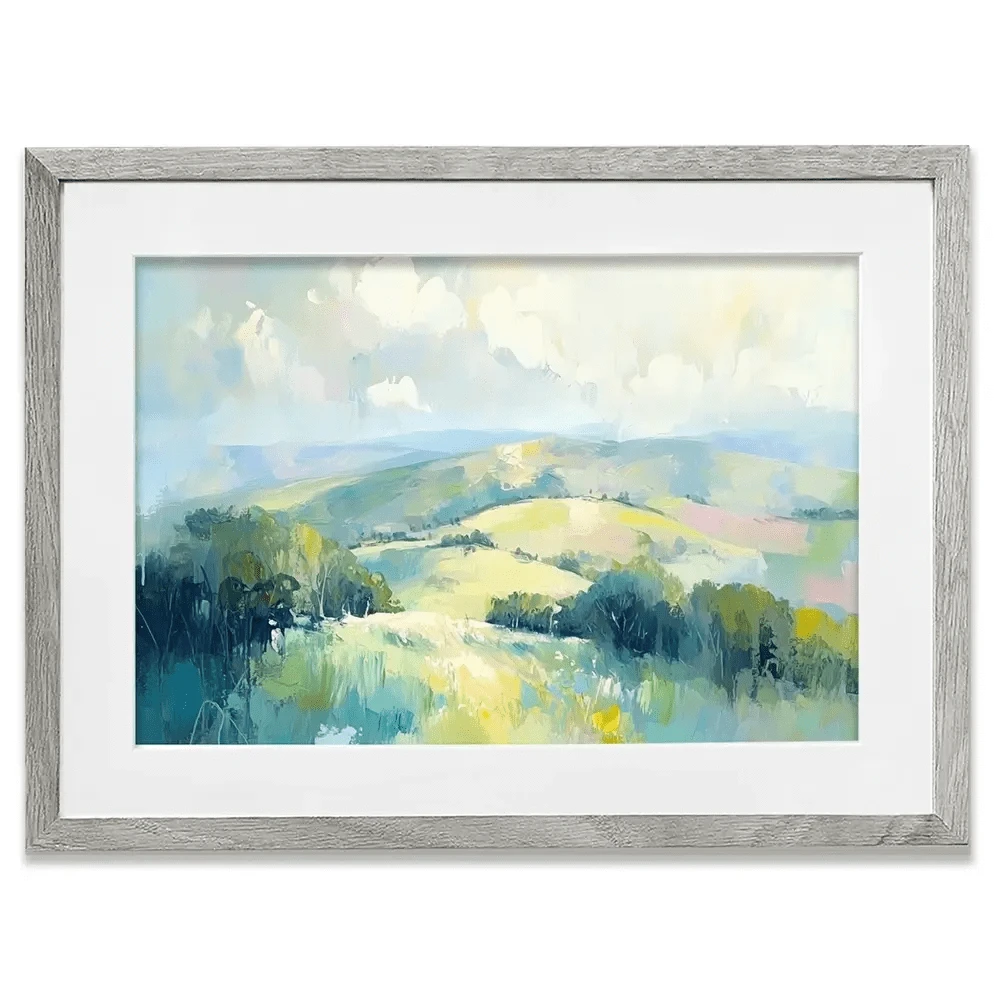 Green Hills Framed Art Print Green Hills Framed Art Print wall art product Tanya Ocean
