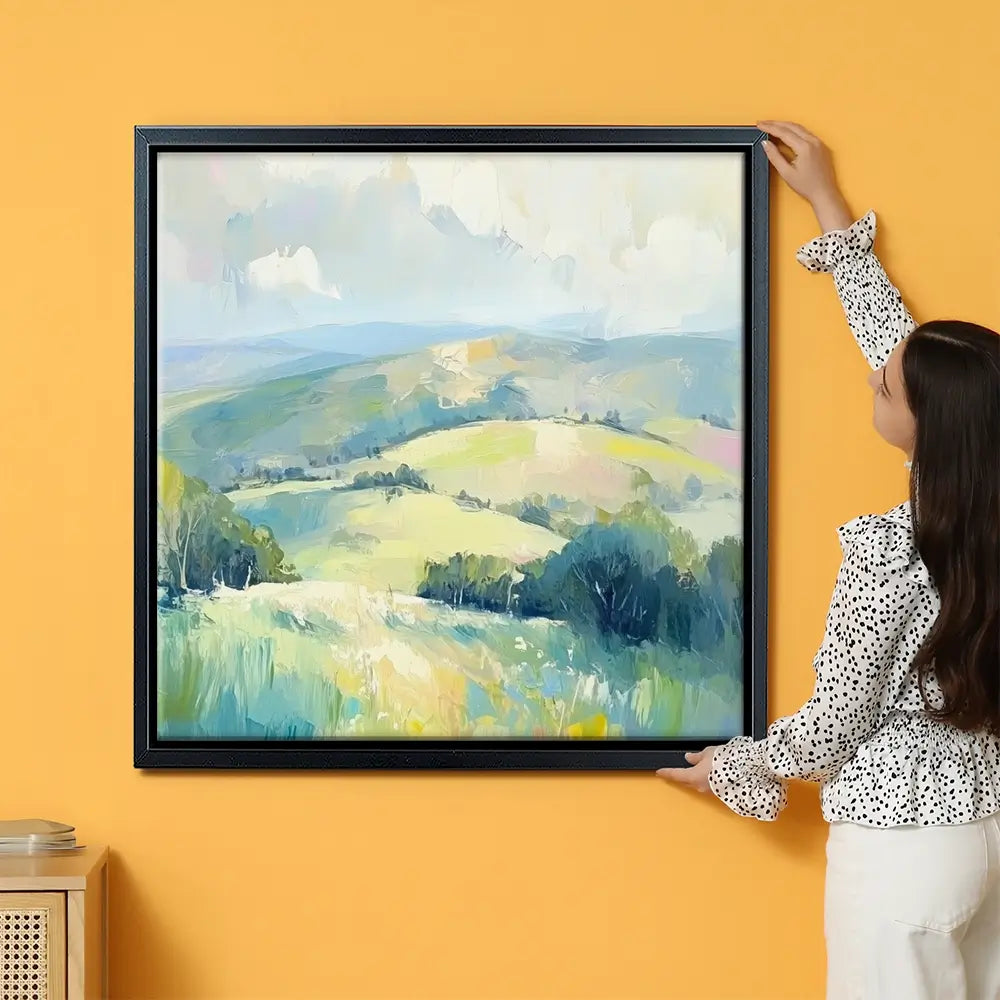 Green Hills Oversized Canvas Print Green Hills Oversized Canvas Print wall art product Tanya Ocean