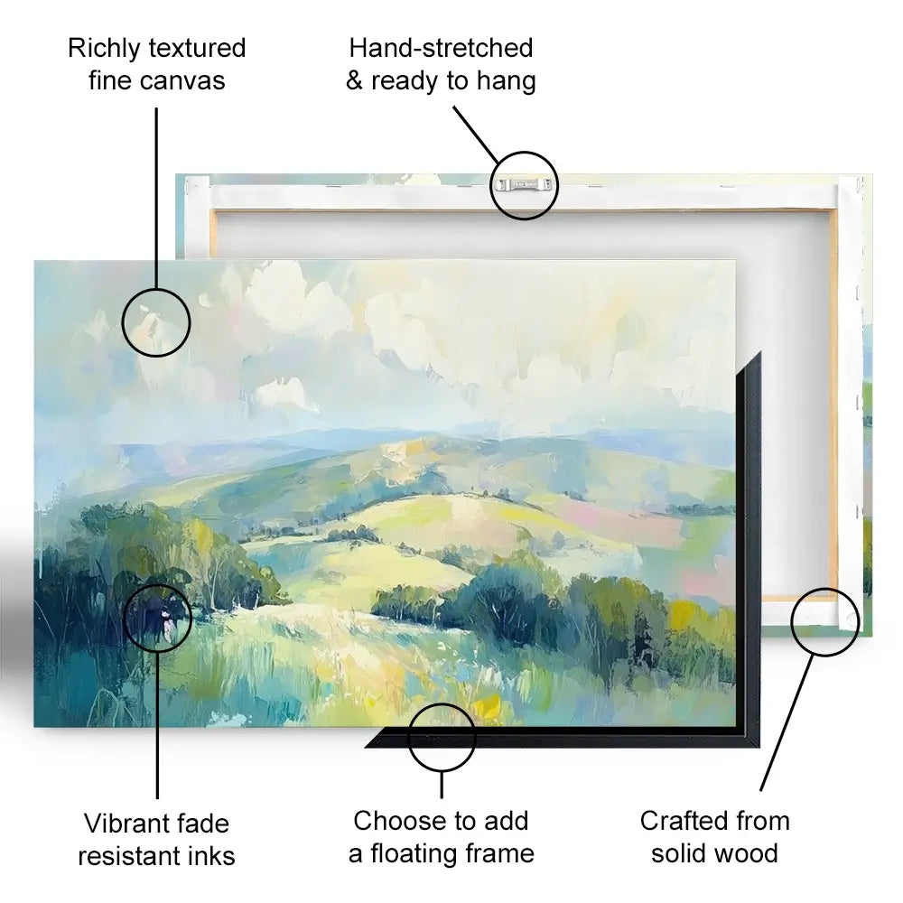 Green Hills Oversized Canvas Print Green Hills Oversized Canvas Print wall art product Tanya Ocean