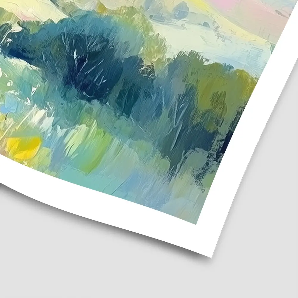 Green Hills Square Art Print Green Hills Square Art Print wall art product Art Print Shop
