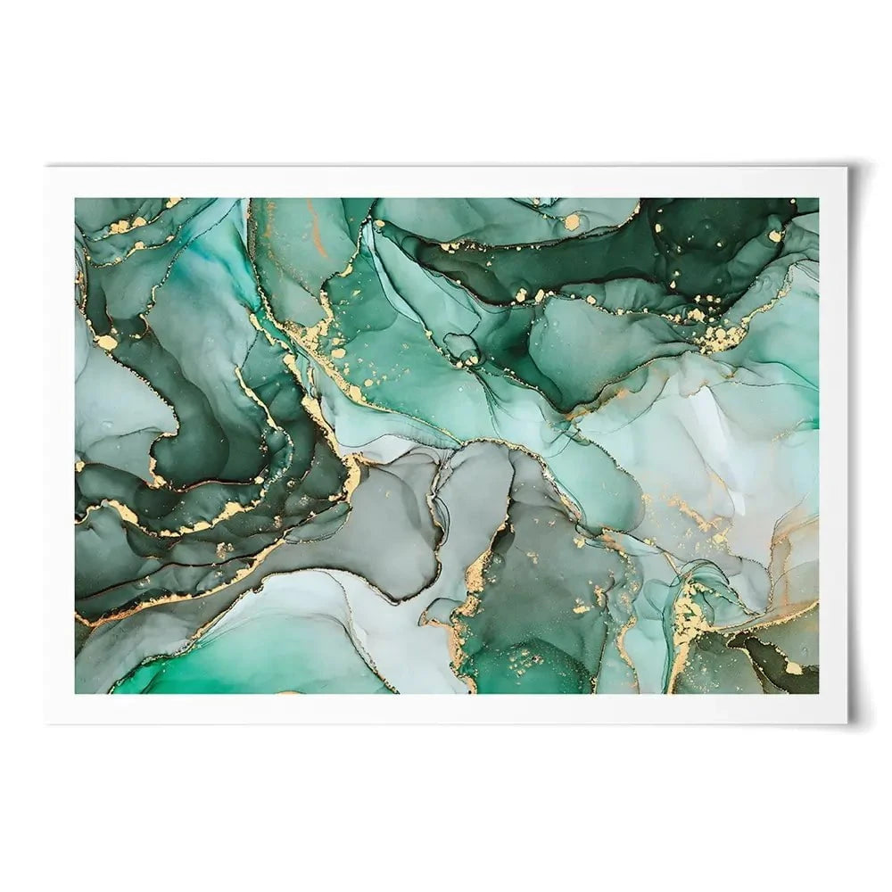 Green Marble Tones Art Print Green Marble Tones Art Print wall art product djero.adlibeshe yahoo.com / Shutterstock