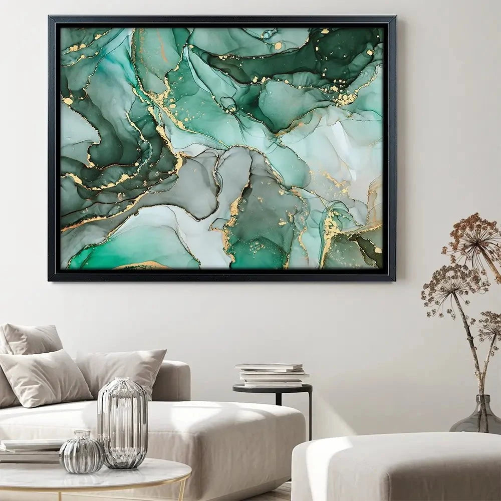 Green Marble Tones Canvas Print Green Marble Tones Canvas Print wall art product djero.adlibeshe yahoo.com / Shutterstock