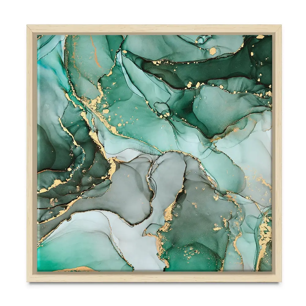Green Marble Tones Square Canvas Print Green Marble Tones Square Canvas Print wall art product djero.adlibeshe yahoo.com / Shutterstock