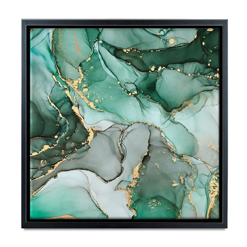 Green Marble Tones Square Canvas Print Green Marble Tones Square Canvas Print wall art product djero.adlibeshe yahoo.com / Shutterstock