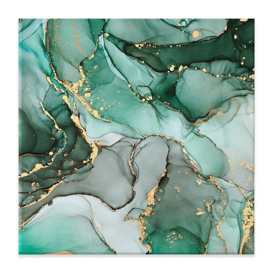 Green Marble Tones Square Canvas Print wall art product djero.adlibeshe yahoo.com / Shutterstock