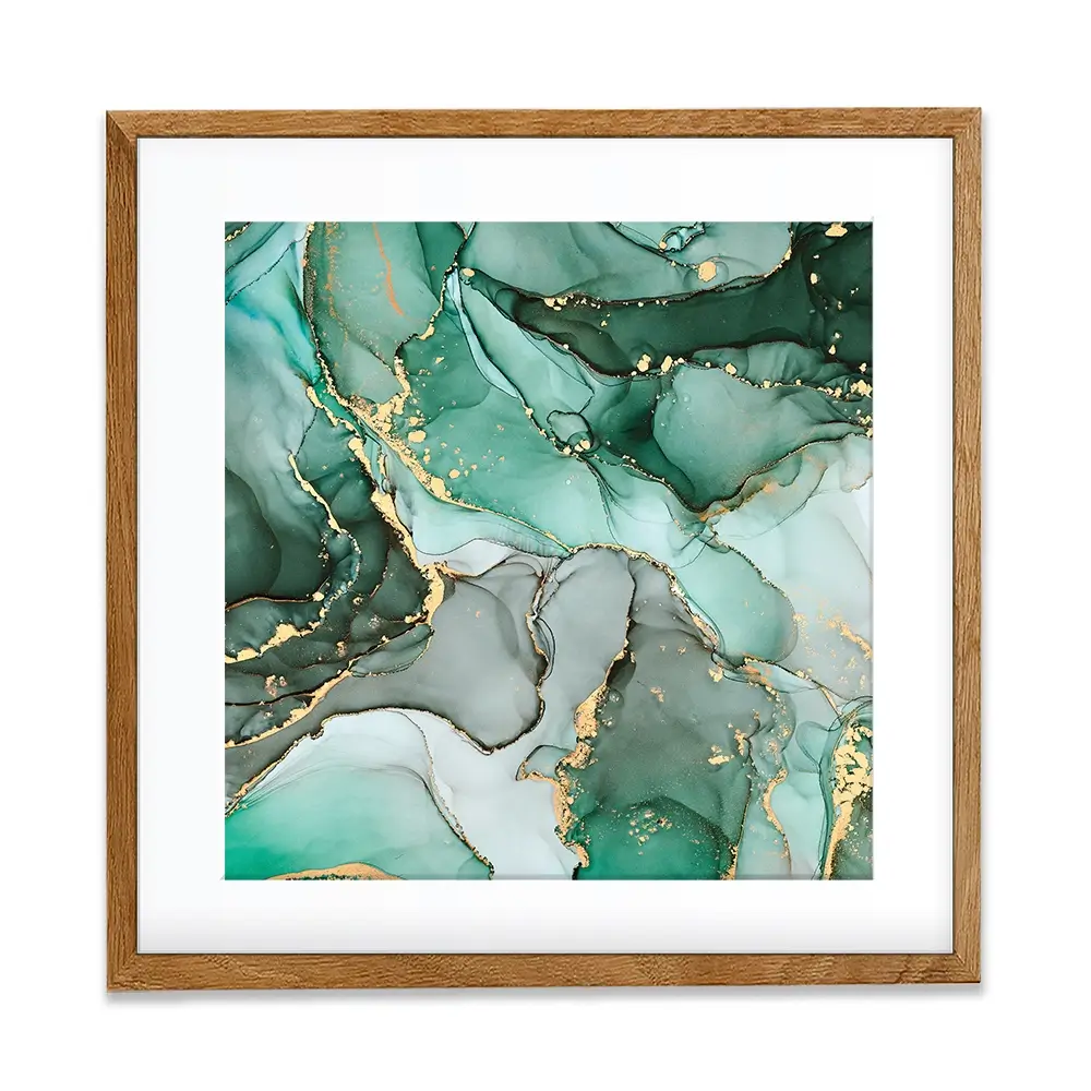 Green Marble Tones Square Framed Art Print Green Marble Tones Square Framed Art Print wall art product djero.adlibeshe yahoo.com / Shutterstock