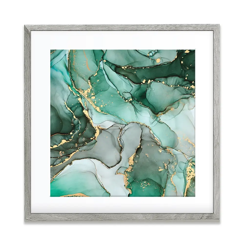 Green Marble Tones Square Framed Art Print Green Marble Tones Square Framed Art Print wall art product djero.adlibeshe yahoo.com / Shutterstock