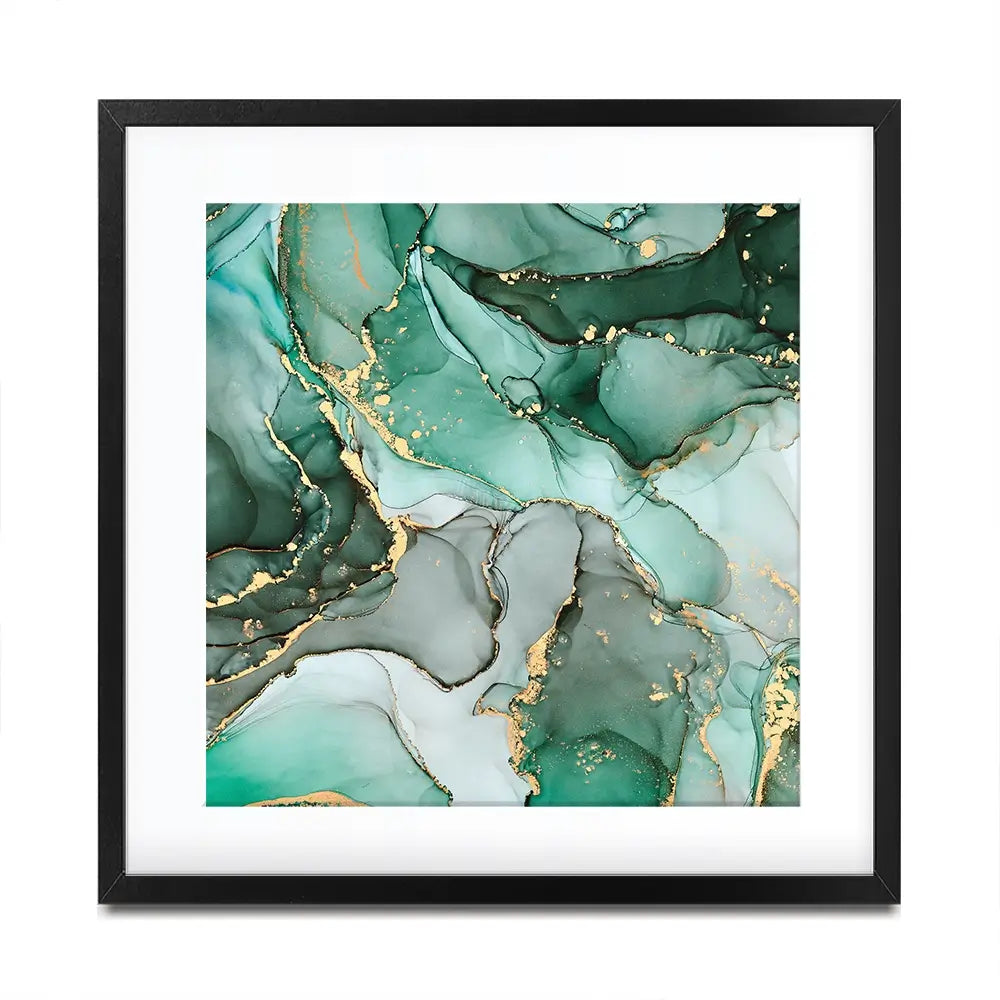 Green Marble Tones Square Framed Art Print Green Marble Tones Square Framed Art Print wall art product djero.adlibeshe yahoo.com / Shutterstock