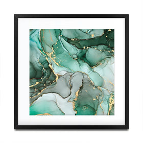 Green Marble Tones Square Framed Art Print Green Marble Tones Square Framed Art Print wall art product djero.adlibeshe yahoo.com / Shutterstock