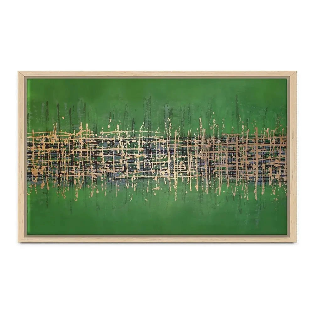 Green Meets Gold Canvas Print Green Meets Gold Canvas Print wall art product Maria Moretti