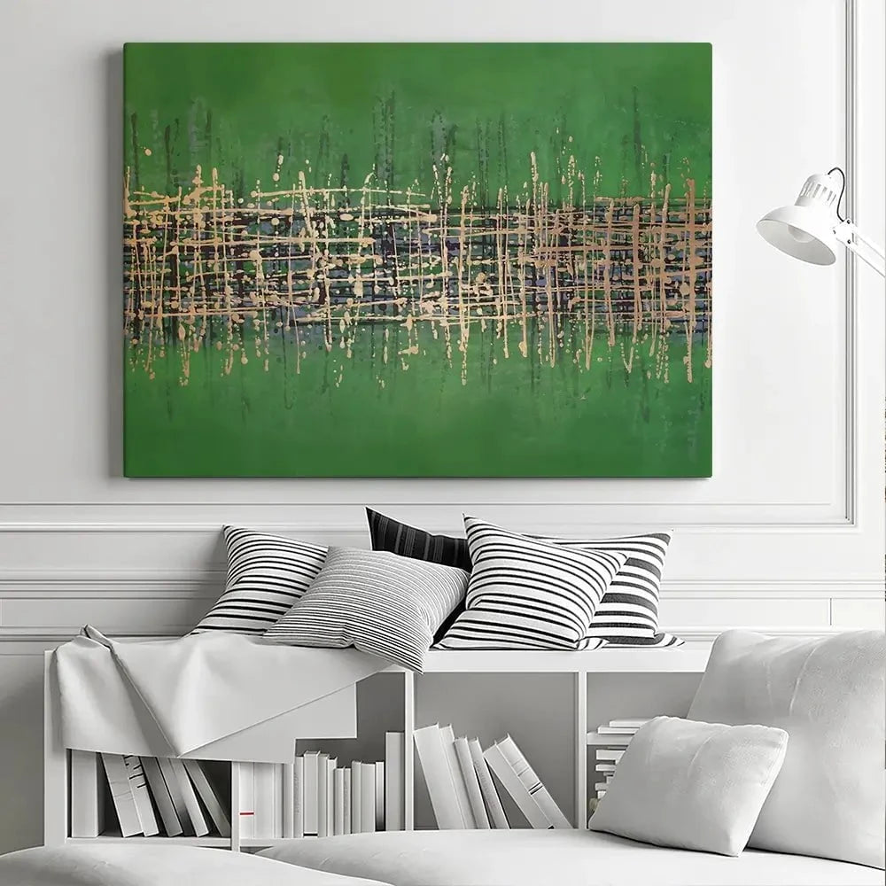 Green Meets Gold Canvas Print Green Meets Gold Canvas Print wall art product Maria Moretti
