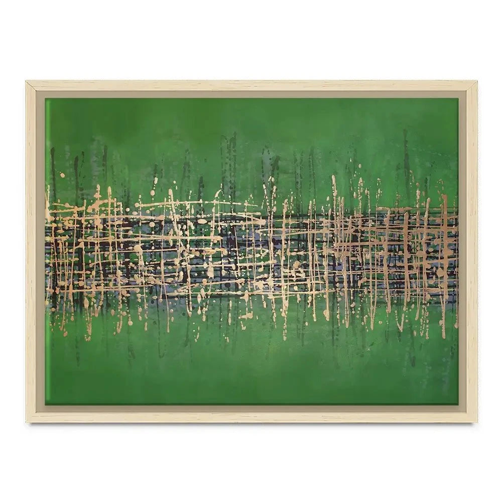 Green Meets Gold Canvas Print Green Meets Gold Canvas Print wall art product Maria Moretti