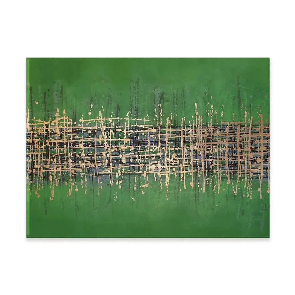 Green Meets Gold Canvas Print Green Meets Gold Canvas Print wall art product Maria Moretti