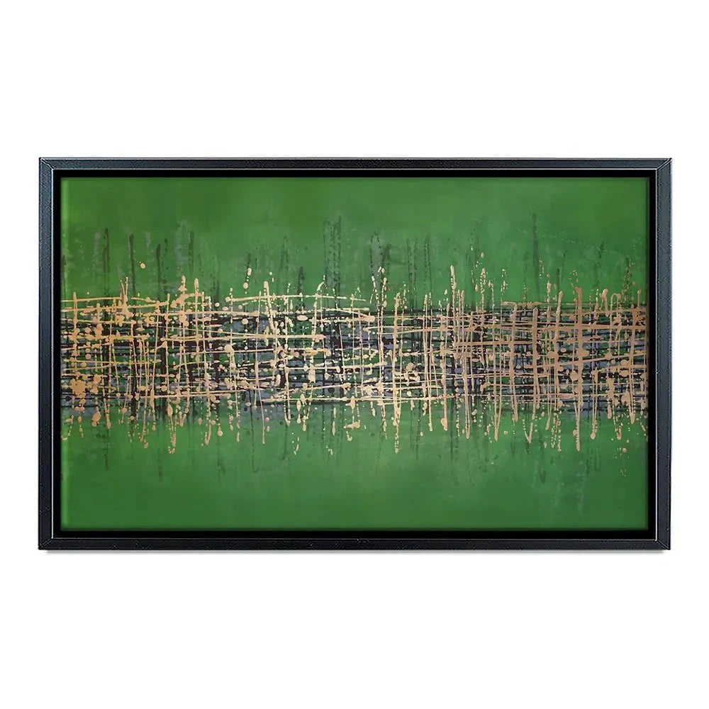 Green Meets Gold Canvas Print Green Meets Gold Canvas Print wall art product Maria Moretti
