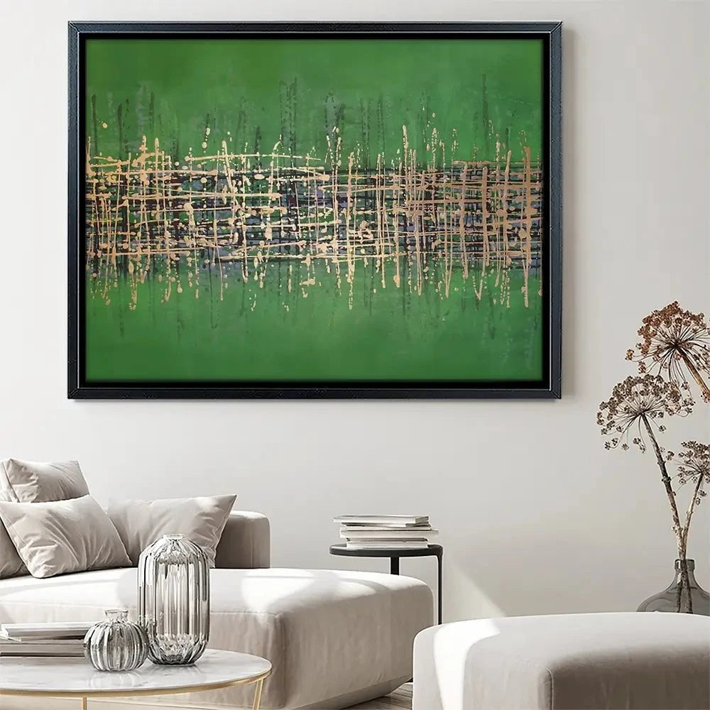 Green Meets Gold Canvas Print Green Meets Gold Canvas Print wall art product Maria Moretti