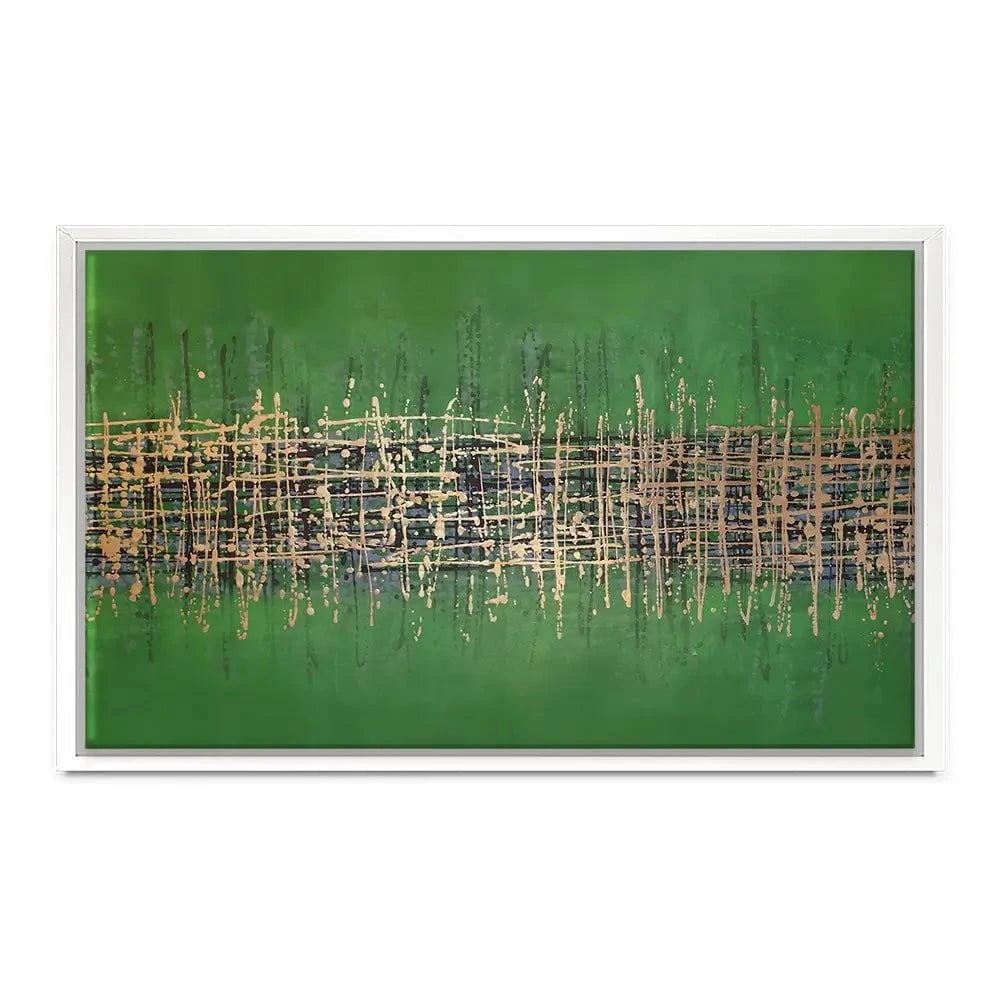 Green Meets Gold Canvas Print Green Meets Gold Canvas Print wall art product Maria Moretti