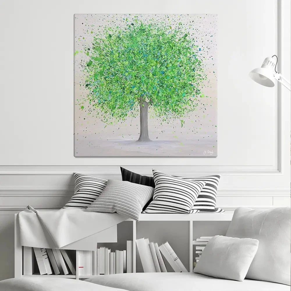 Green Summer Love Canvas Print Green Summer Love Canvas Print wall art product Jo Gough