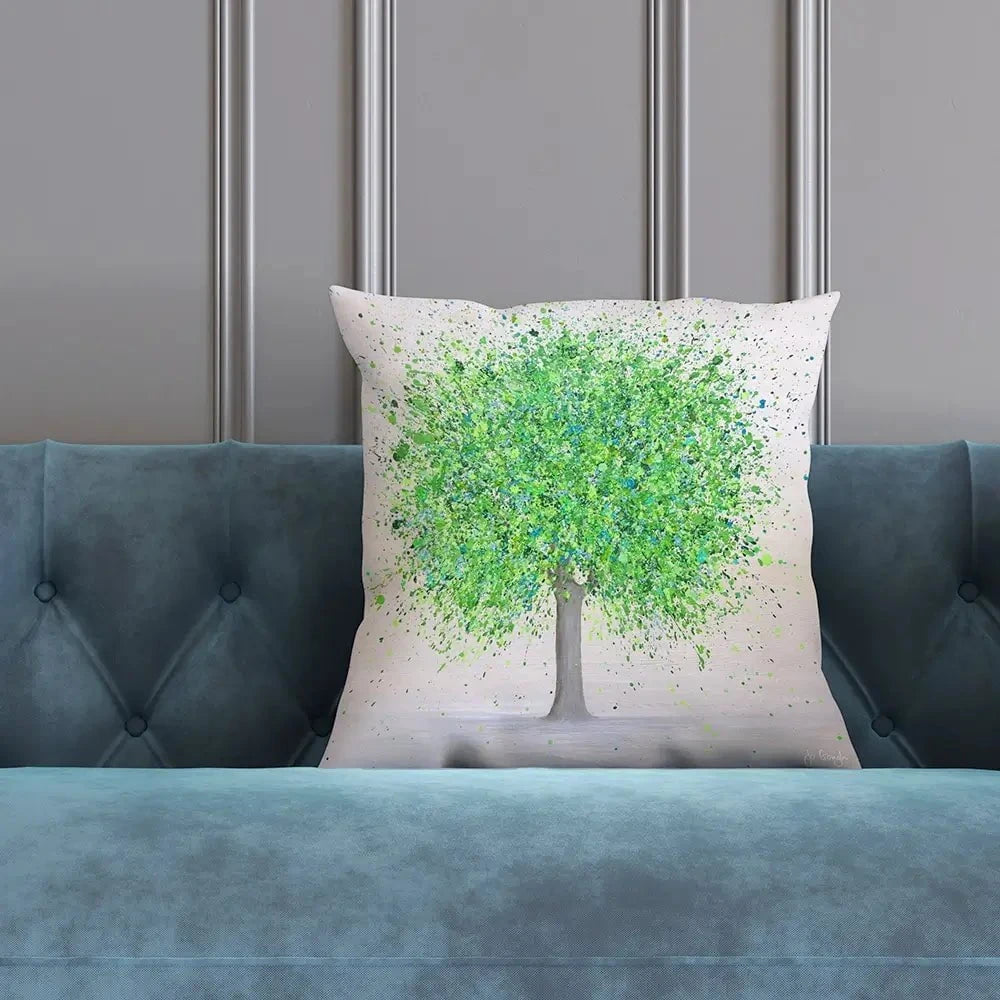 Green Summer Love Cushion Green Summer Love Cushion wall art product Jo Gough