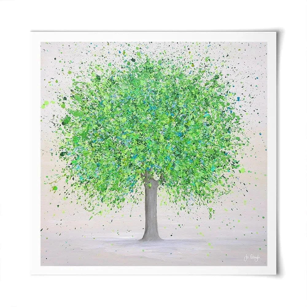 Green Summer Love Square Art Print Green Summer Love Square Art Print wall art product Jo Gough